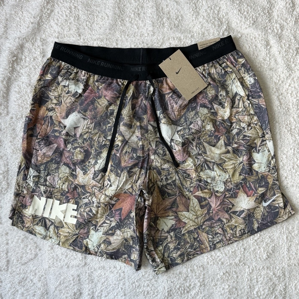 Nike Stride 7" Camo Running Shorts Men's Medium Brief-Lined Printed IH4512-011